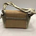 Coach Parker Woven Straw Metallic Leather Shoulder Bag 42475 Photo 1
