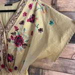 Bluheaven  Gold Floral Embroidered Romper Size‎ Small Photo 3