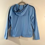 Talbots  Full Zip‎ Comfort Hoodie Jacket Athletic Track Blue Black Trim S Photo 2