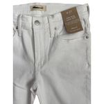 Madewell  Pure White Mid-Rise Kick Out Crop Jeans Size‎ 27 Photo 8
