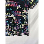 Disney  Tinkerbell Love Life Dance Smile Scrub Shirt Size Small Photo 1