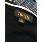 Black Cardigan Pearl Buttons V Neck Corpcore Truth Republic Small S Classic Photo 2