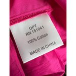 Anthropologie  o.p.t Tuscany Dress Size Medium Magenta Cotton Midi Photo 6