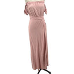 Flynn Skye  Bella Maxi Dress Off the Shoulder Pink Size Medium‎ Photo 2