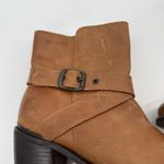 Ten Points Brown Tan Distressed Leather Ankle Boots Lined Size EU 40 Photo 13