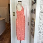 Joules linen and viscose polka dot midi dress Pink Size 10 Photo 12