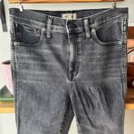 Madewell  Black Acid Wash 10” High Rise Skinny Jeans Size 28 Photo 3