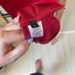 Stella Laguna Beach Red Velvet Bodycon Spaghetti Stap Cocktail Party Dress Photo 5