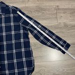 Jachs  Girlfriend Plus Women Dark Blue Checkered Fannel Buttondown Shirt Size 2X Photo 13