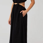 Young Fabulous and Broke YFB Arlene Cutout Maxi Dress Black Size Large Photo 0