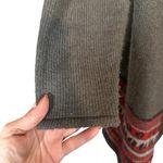 Kensie Brown Multicolor Boho Waterfall Draped Front Knit Cardigan Women Sz M/L Photo 4