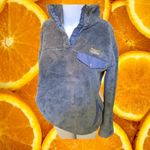 L.L.Bean Fleece Jacket Snap Pullover Soft Cozy Outdoors Small Petite Gray Photo 9