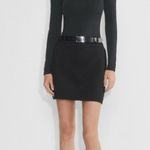 Babaton Aritzia Contour Long Sleeve Bodysuit Square Neck Black Large Minimal New Photo 3