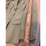 Liz Claiborne Suits Women Size 10 Lapel Notch Collar 3 Button Closure Lime Green Photo 6