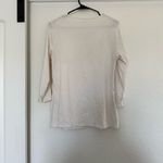 Coldwater Creek  Women’s White Long Sleeve Top Beaded Embellished Boho Indie Y2k Photo 1