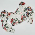 Crop Top Floral Blouse Top Tee Shirt T Photo 0