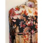 Teri Jon Boho Tapestry Button Down Shirt Dress Long Sleeve Multicolor EUC 4 Brown Photo 7