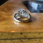 Natural Rainbow Moonstone Chrome Diopside Sterling Silver Ring Size 8 Photo 4