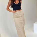 Princess Polly Taytum Beige Cargo Midi Skirt 4 Photo 0
