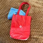 Lululemon Brisk Run Neck Warmer Beaming Blue Rulu W/ Tote Bag Bundle Photo 1