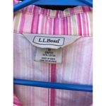 L.L.Bean bright pink striped 100% cotton jacket . Pink Size M Photo 3