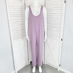 Victoria's Secret Victoria’s Secret Waffle Knit V Neck Jumpsuit Pajamas Lavender Purple Medium Photo 1