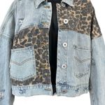 POL Off Duty Leopard Denim Jacket Photo 3