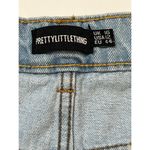 Pretty Little Thing Blue Shape Vintage Ripped Hem Straight Leg Jeans Sz 12… Photo 8