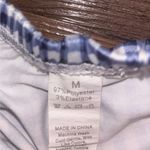 SheIn Blue and white gingham pajama shorts Photo 1