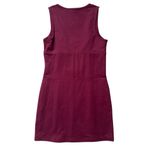 Anthropologie  Daily Practice Burgundy Slim Tank Mini Dress Square Neck Size XS Photo 3