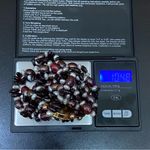 Triple Strand Garnet Crystal Pearl Lampwork Glass Beads Multi Photo 11