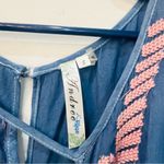 Altar'd State Sleeveless Pink Blue Embroidered Shorts Romper Sz Small ti… Photo 1