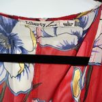 Liberty Love Red Floral Sheer Kimono Swim Cover-Up Photo 3