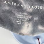American Eagle 2/$30 Tie Dye Short Sleeve Top T-Shirt Crewneck White Gray Photo 5