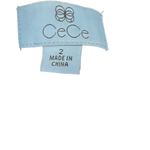 CeCe Navy Blue Faux Leather Floral Applique Mini Skirt Women Sz 2 Photo 7