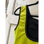 Weatherproof Neoprene fitted neon black square top sleeveless tank top size small Photo 2