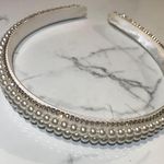 Faux Pearl Rhinestone Headband White Photo 0