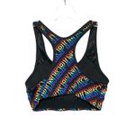 Victoria's Secret Pink Spell Out Rainbow Ultimate Sports Bra S Athletic Yoga Gym Photo 2