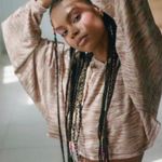 Urban Outfitters Jenny Cropped Hoddie Sweatshirt Photo 1