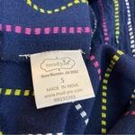 Mud Pie  Desi Off the Shoulder mini dress in navy blue multicolor stripe size S Photo 11