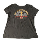 Gildan 150th Kentucky Derby 2024 Black Graphic T Shirt Run For Roses Tee Sz L Photo 0