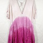 Free People Pink White Sun Up Tie Dye Tunic Top Photo 1