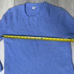 J.Crew  factory light blue chunky crewneck cotton knit sweater size large Photo 1