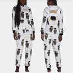 Holiday Time  Pink and White Fleece Onesie Photo 1