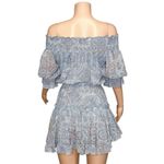 MISA Los Angeles NEW  Kailey Off-Shoulder Dress, Washed Tile, Small Photo 10