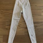 Glyder Black and White Striped Leggings - Size XXS Photo 3