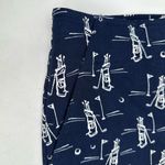IZOD GOLF Shorts Women’s 4 Dark Blue Golf Bag Print Classic Preppy Vacation Photo 9