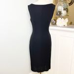 Classiques Entier Black Sheath Dress with Side Zipper Size 4 Photo 5