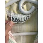 Vintage Oak Hill Women's Pastel Striped Pajama Collared Cotton Shirt Sz M Size M Photo 5
