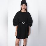 ZARA  Black Puffy Sleeved Dress - S Photo 3
